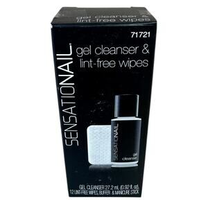 Genuine Sensationail Sensational Gel Nail Cleanser & Lint Free Wipes Kit